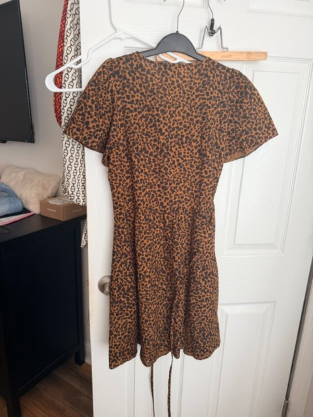 Madewell Flutter sleeve wrap mini dress / med/ - Picture 7 of 7
